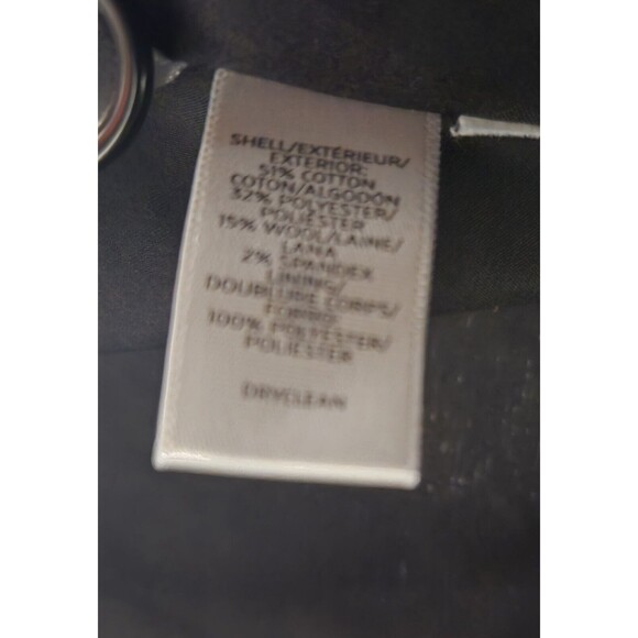 LOFT Women's Navy Blue Herringbone Blazer‎ Jacket Size S - Picture 4 of 4